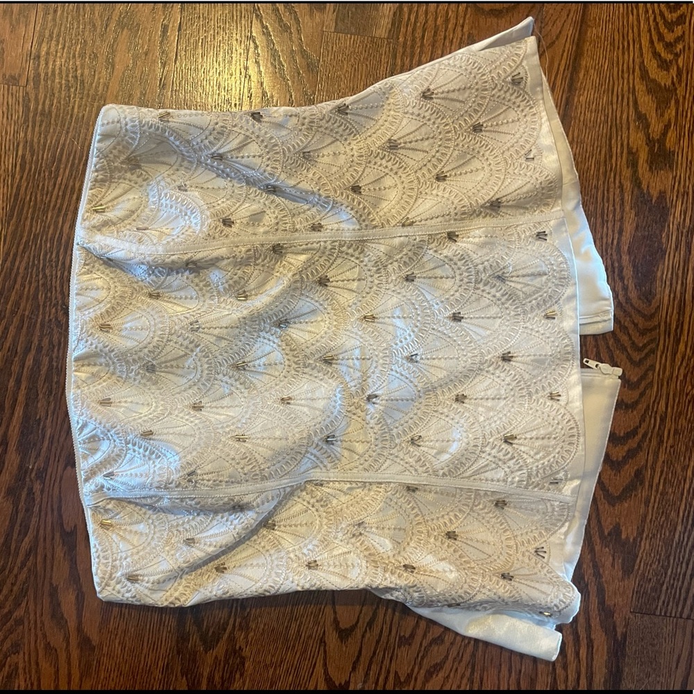 WHBM white bustier top